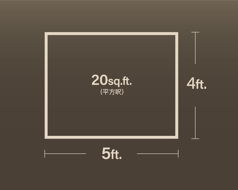 荔枝角 ‧ 20平方呎 (4'x5')